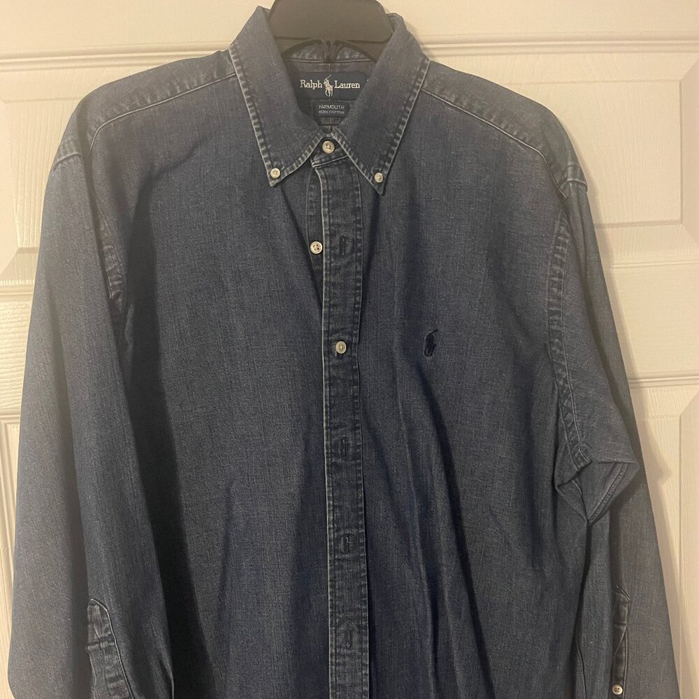Ralph Lauren men's denim shirt - size 16 32/33